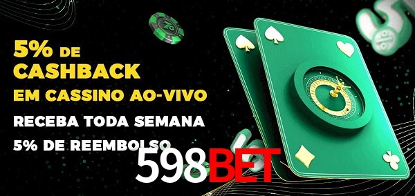 Promoções do cassino ao Vivo 598bet